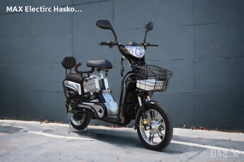 Електрически скутер-велосипед MaxMotors EBZ16 600W - BLACK, снимка 1