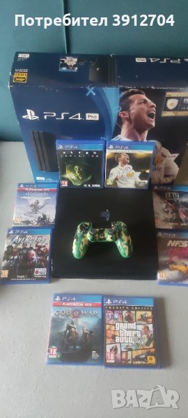 4 годишен PS4 Pro 1TB + 8 games, снимка 1