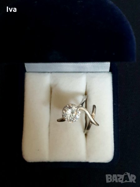 пръстен сребро със Swarovski, снимка 1