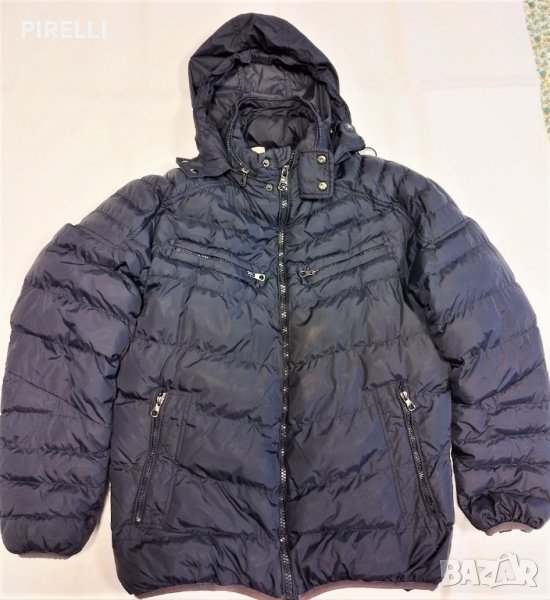 Мъжко пухкаво зимно яке с качулка, размер XL, XXL, снимка 1