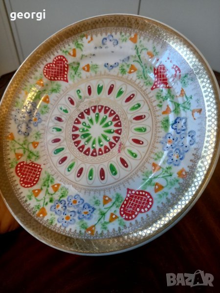 Декоративна порцеланова чиния с позлата Kahla  15/4, снимка 1