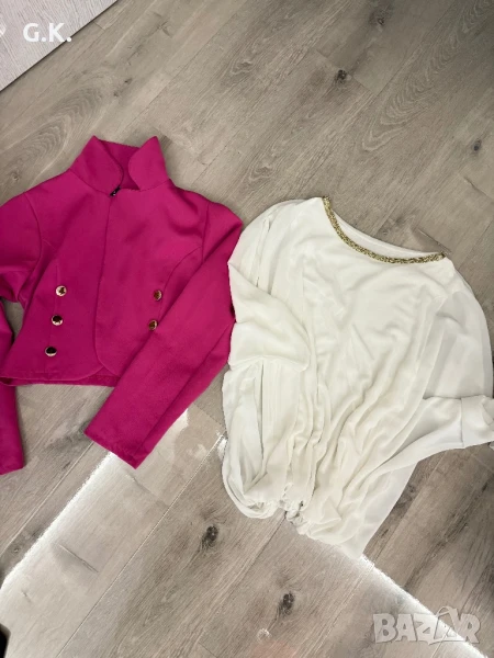 Бяла блуза и сако , снимка 1