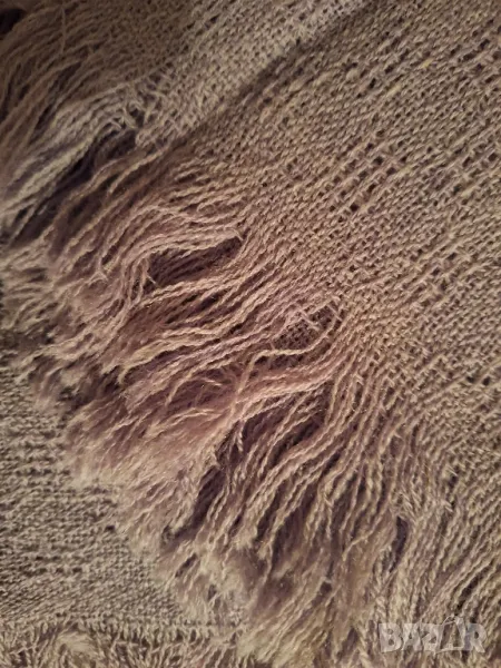 Лилав зимен шал,като нов, снимка 1