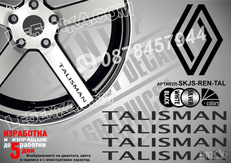 Renault Talisman надписи за спици, снимка 1