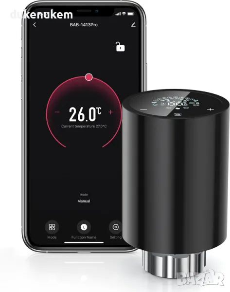 НОВ! Термостат за радиатор Zigbee, Alexa, Google Assistant, снимка 1