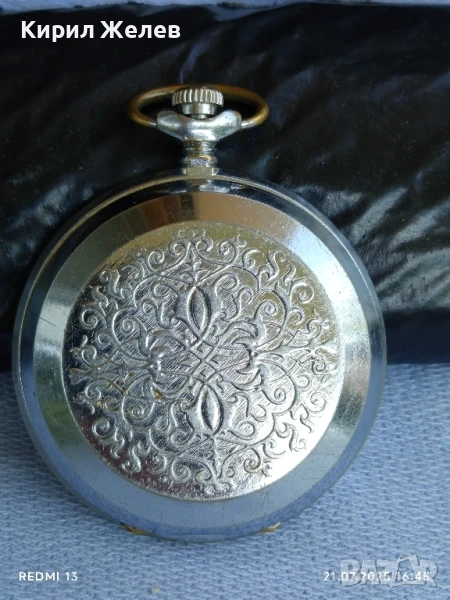 Стар джобен часовник МЪЛНИЯ СССР много красив рядък модел 48645, снимка 1