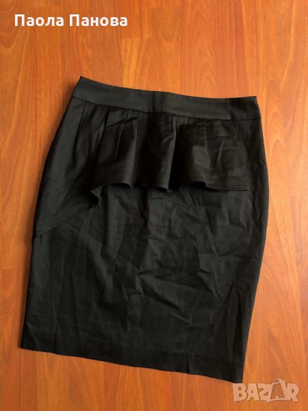 Черна елегантна пола с къдри Access, снимка 1