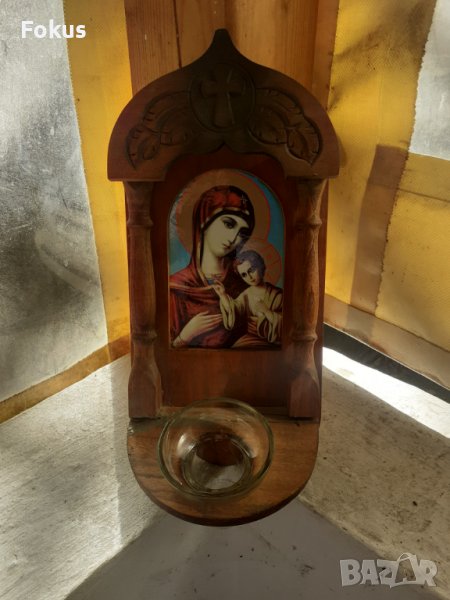 Домашен иконостас икона кръст религия, снимка 1