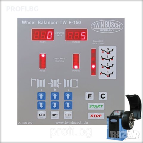Баланс машина TWIN BUSCH за гуми до 24″. ЛИЗИНГ, снимка 3 - Други машини и части - 44005148