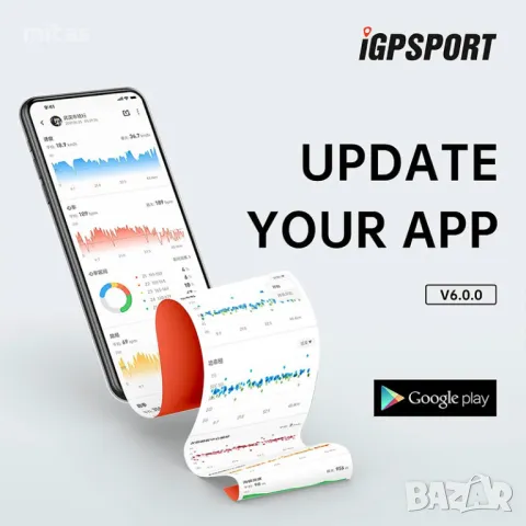 GPS компютър за велосипед IGPSPORT BSC100S, Безжичен, 2.6 inch LCD, снимка 12 - Аксесоари за велосипеди - 41515665