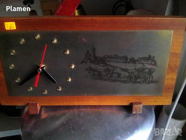 Стар настолен часовник Ваймар от ГДР, снимка 1 - Други - 38308653