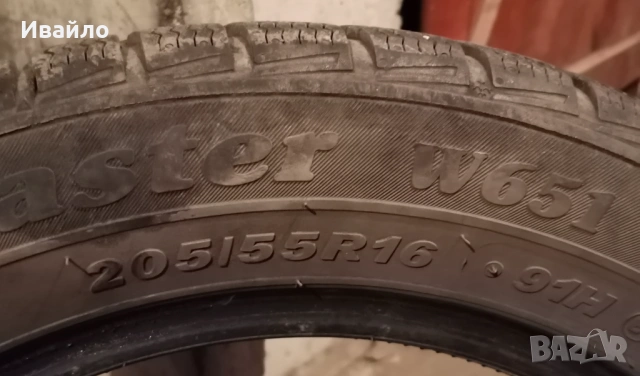 Продавам 2 броя зимни гуми 205.55.16 на 1 сезон дот 2019 Petlas , снимка 3 - Гуми и джанти - 53129829