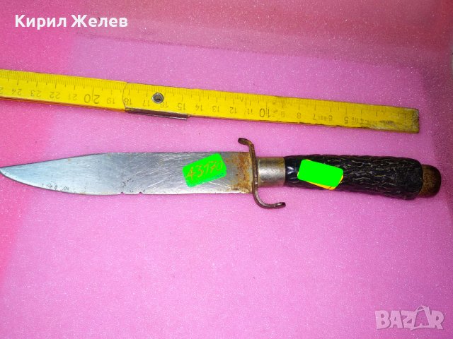 МНОГО СТАР РЯДЪК МОДЕЛ КОЛЕКЦИОНЕРСКИ ЛОВДЖИЙСКИ НОЖ КАМА РЪЧНА ИЗРАБОТКА 43170, снимка 2 - Ножове - 44009772
