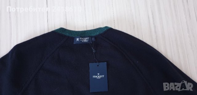 Hackett Badge Crew Merino Sweater Mens Size S НОВО! ОРИГИНАЛ! Мъжки Вълнен пуловер!, снимка 14 - Пуловери - 42949425