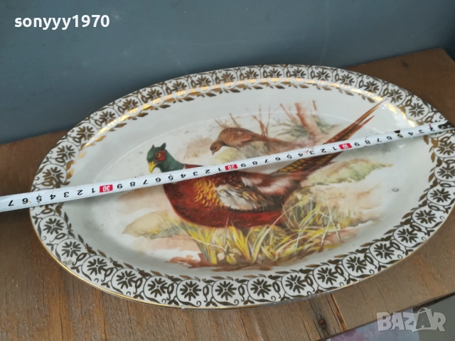 порцелан-красива голяма чиния 2409250746