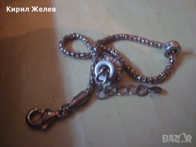 ПОСРЕБРЕНА НЕЖНА ГРИВНИЧКА 23467, снимка 5 - Гривни - 33434982