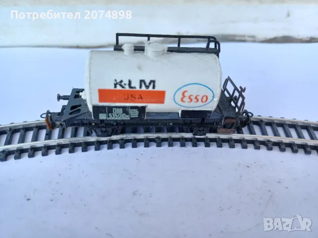 Двуосна цистерна, мащаб ТТ 1:120, снимка 1