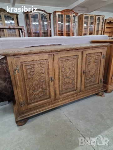 Масивен Скрин с Дърворезби-внос от Германия!