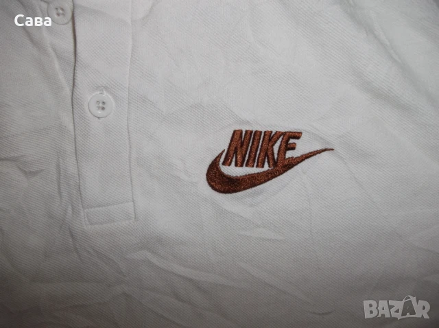 Тениски NIKE   мъжки,Л  /сива и бяла/, снимка 7 - Спортни дрехи, екипи - 36679826