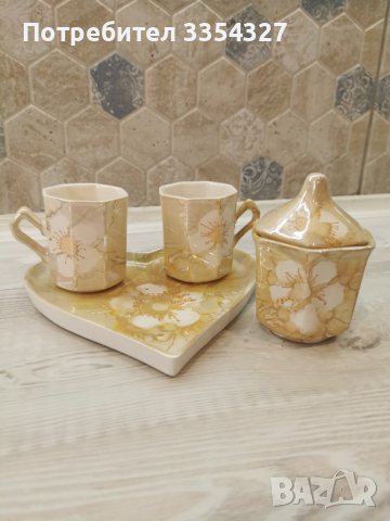Сет за кафе за двама, снимка 3 - Чаши - 43594407