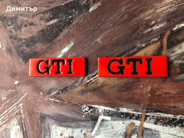 Табелки GTI за страничните лайсни на VW Mk2 Голф 2, снимка 2 - Части - 40287702