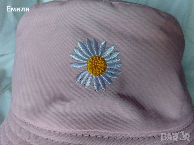 Двулицева шапка идиотка на маргаритки, снимка 7 - Шапки - 32842340