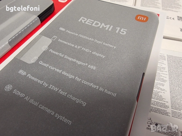 Xiaomi Redmi 15 6/128,чисто нови,черни, снимка 4 - Xiaomi - 51979873