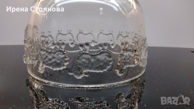 Кристална фруктиера Leonardo, релефен борд с агънца. 3400 мл, снимка 8 - Аксесоари за кухня - 44878965