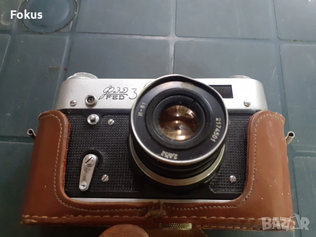 Стар механичен фотоапарат Фед 3, снимка 2 - Антикварни и старинни предмети - 53327268