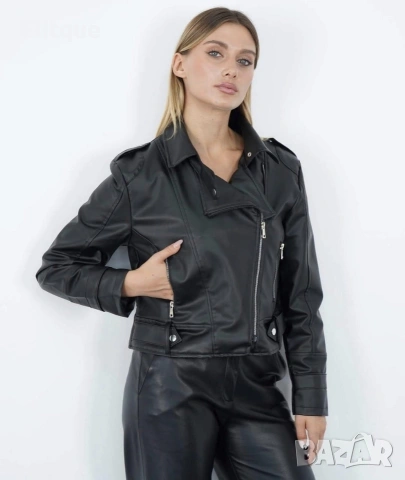 кожено яке , снимка 3 - Якета - 53576179