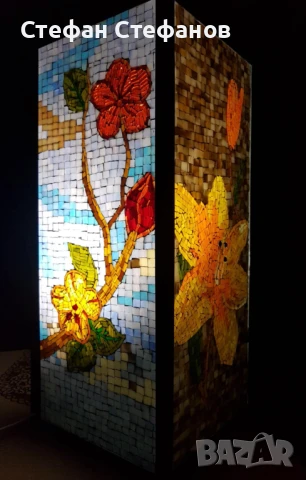 Градински фенер - флорална мозаечна декорация, снимка 5 - Други - 50584638