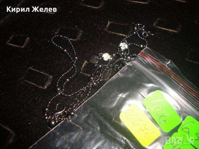 ХЕМАТИТЕНО АРТ КОЛИЕ с КРИСТАЛ 20674, снимка 4 - Колиета, медальони, синджири - 32266567