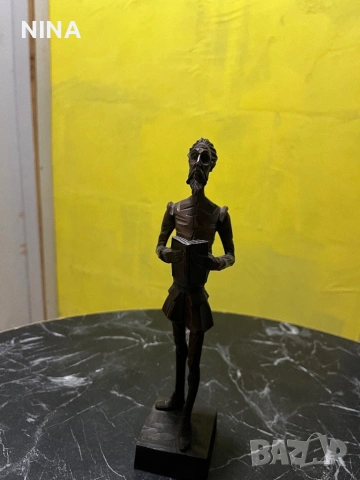 Дървена статуетка Дон Кихот , снимка 3 - Антикварни и старинни предмети - 53566306