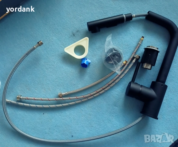 Кухненски черен смесител Livarno, снимка 5 - Други - 52769369