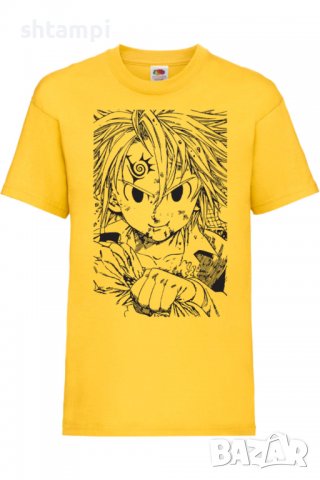 Детска тениска he Seven Deadly Sins Meliodas,Анимация,игра,Празник,Повод., снимка 7 - Детски тениски и потници - 38001158