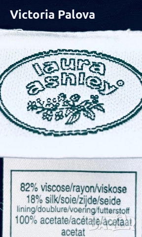 Елегантна черна кадифена рокля LAURA ASHLEY - вискоза/коприна, снимка 2 - Рокли - 52498085