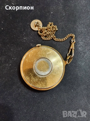 Джобен часовник -  JUNGHANS с позлата - ГЕРМАНИЯ - ПРОМОЦИЯ, снимка 4 - Джобни - 46654362