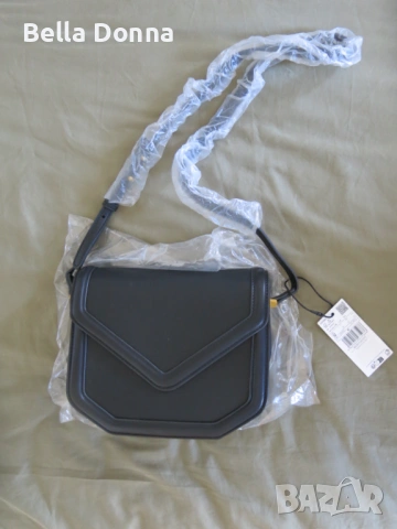 Дамска чанта през рамо Mango Envy, черен цвят, снимка 5 - Чанти - 53603901