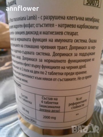 Боров прашец – 120 таблетки, снимка 5 - Хранителни добавки - 37910777