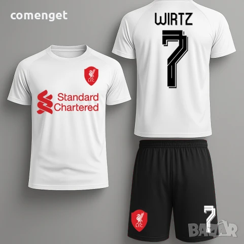 DRI-FIT! Детски, Мъжки екипи /тениска + шорти/ LIVERPOOL / ЛИВЪРПУЛ с ИМЕ и НОМЕР по избор!, снимка 2 - Детски комплекти - 34142399