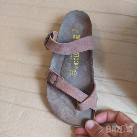 чехли Birkenstock Mayari Nubuck  номер 36 , снимка 4 - Чехли - 50710056