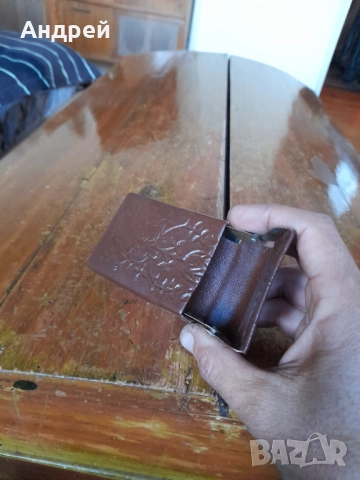 Стара кожена табакера за цигари,калъф #13, снимка 6 - Други ценни предмети - 52754133