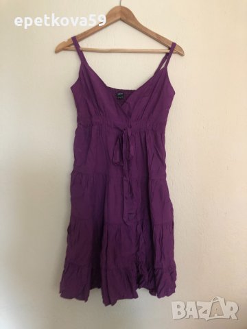 Esprit лилава лятна рокля размер 36 (S), снимка 1