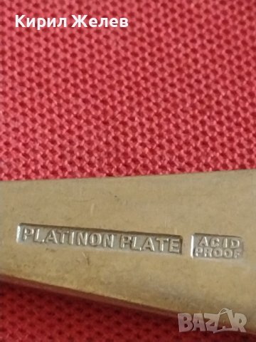 Стара вилица Английски стил с маркировка PLATINUM PLATE за КОЛЕКЦИОНЕРИ 31920, снимка 5 - Други ценни предмети - 43833567