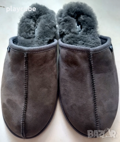 Мъжки домашни чехли - Естествена кожа - N 43/44, снимка 3 - Мъжки чехли - 52150251