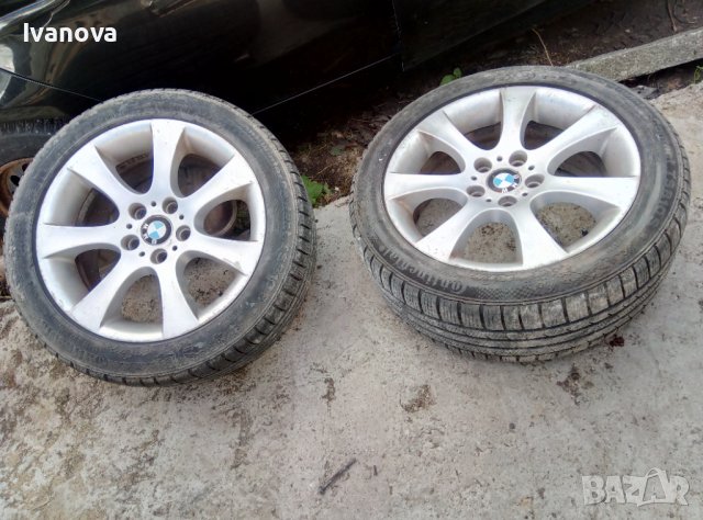 18" Джанти за БМВ Е60 Е61 оригинални алуминиеви джанти 18 " BMW с зимни гуми бмв 18 цола бмв е60 е61, снимка 2 - Гуми и джанти - 34601246