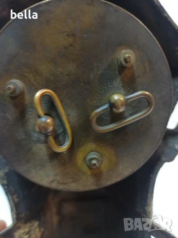 Много стар антикварен каминен часовник ,порцеланов циферблат , снимка 7 - Антикварни и старинни предмети - 50896524