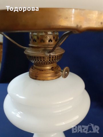 Стилна  старинна Немска газена лампа , снимка 4 - Антикварни и старинни предмети - 32247990
