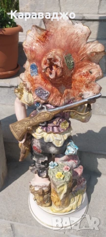 Голяма Фигура Ловджия 70см, снимка 10 - Статуетки - 51069693