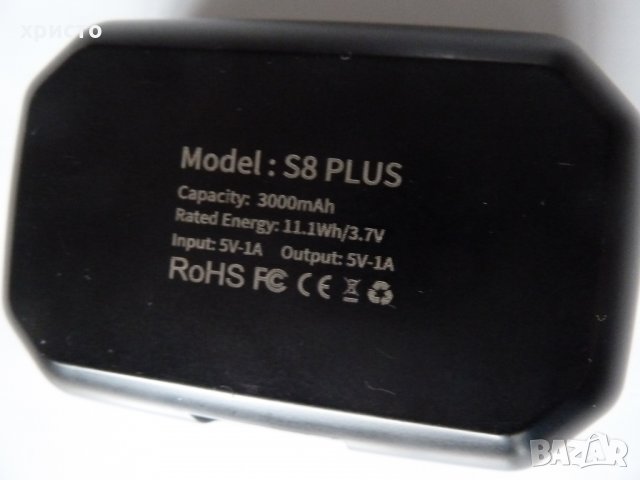 блутут слушалки тип тапи Antimi SP8 Plus, снимка 4 - Bluetooth слушалки - 34743511